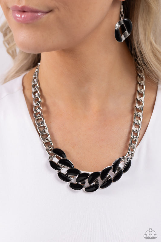 CURB Craze - black - Paparazzi necklace