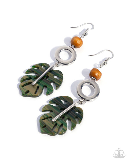 Cabana Cruise - green - Paparazzi earrings