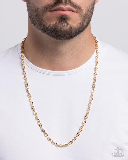 Cable Charisma - gold - Paparazzi MENS necklace