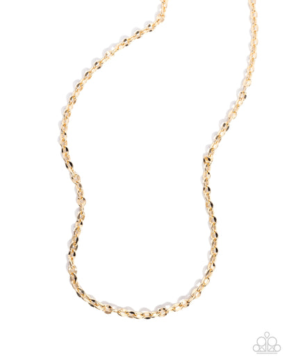Cable Charisma - gold - Paparazzi MENS necklace