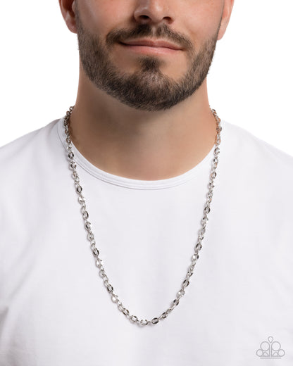 Cable Charisma - silver - Paparazzi MENS necklace