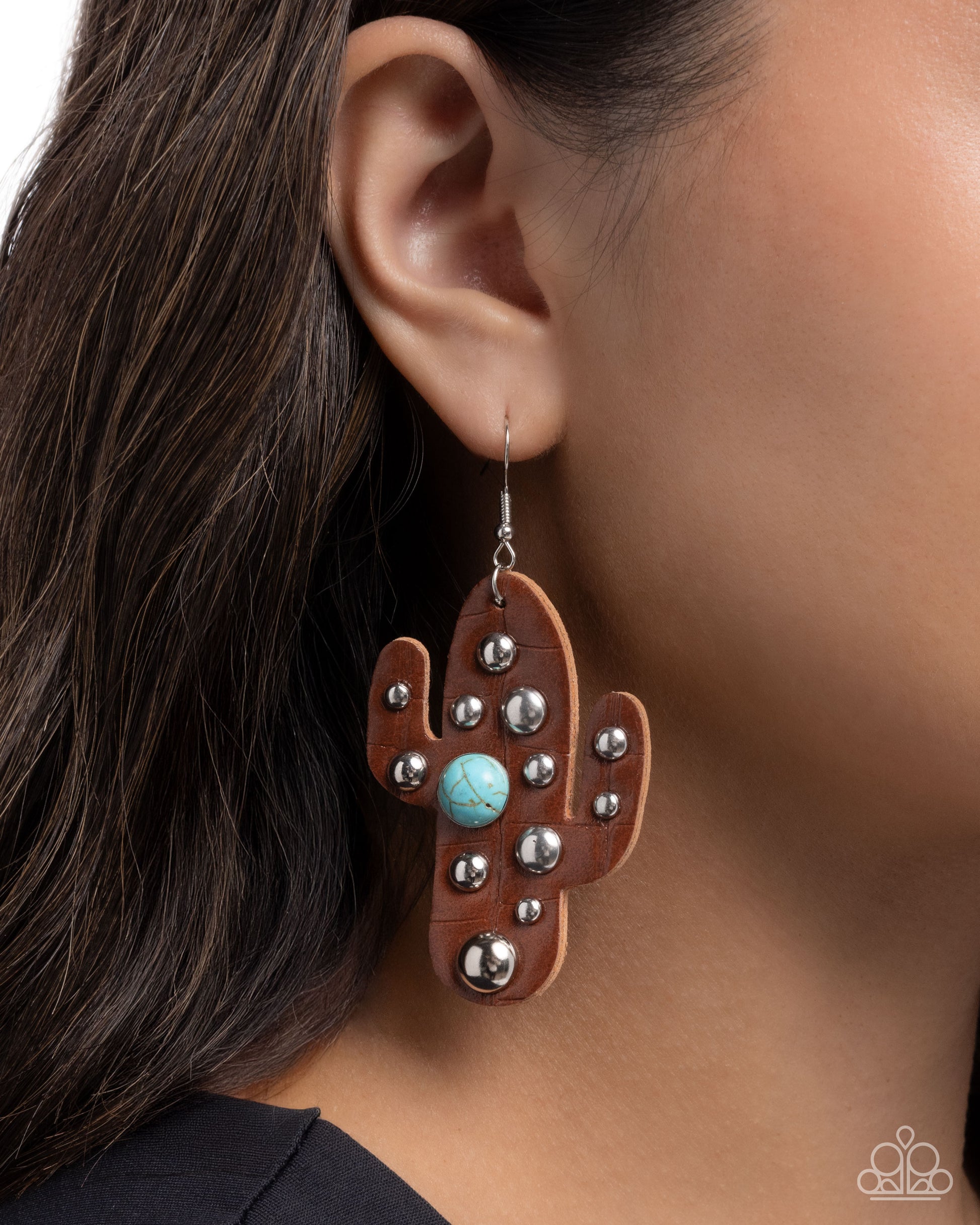 Cactus Cache - brown - Paparazzi earrings