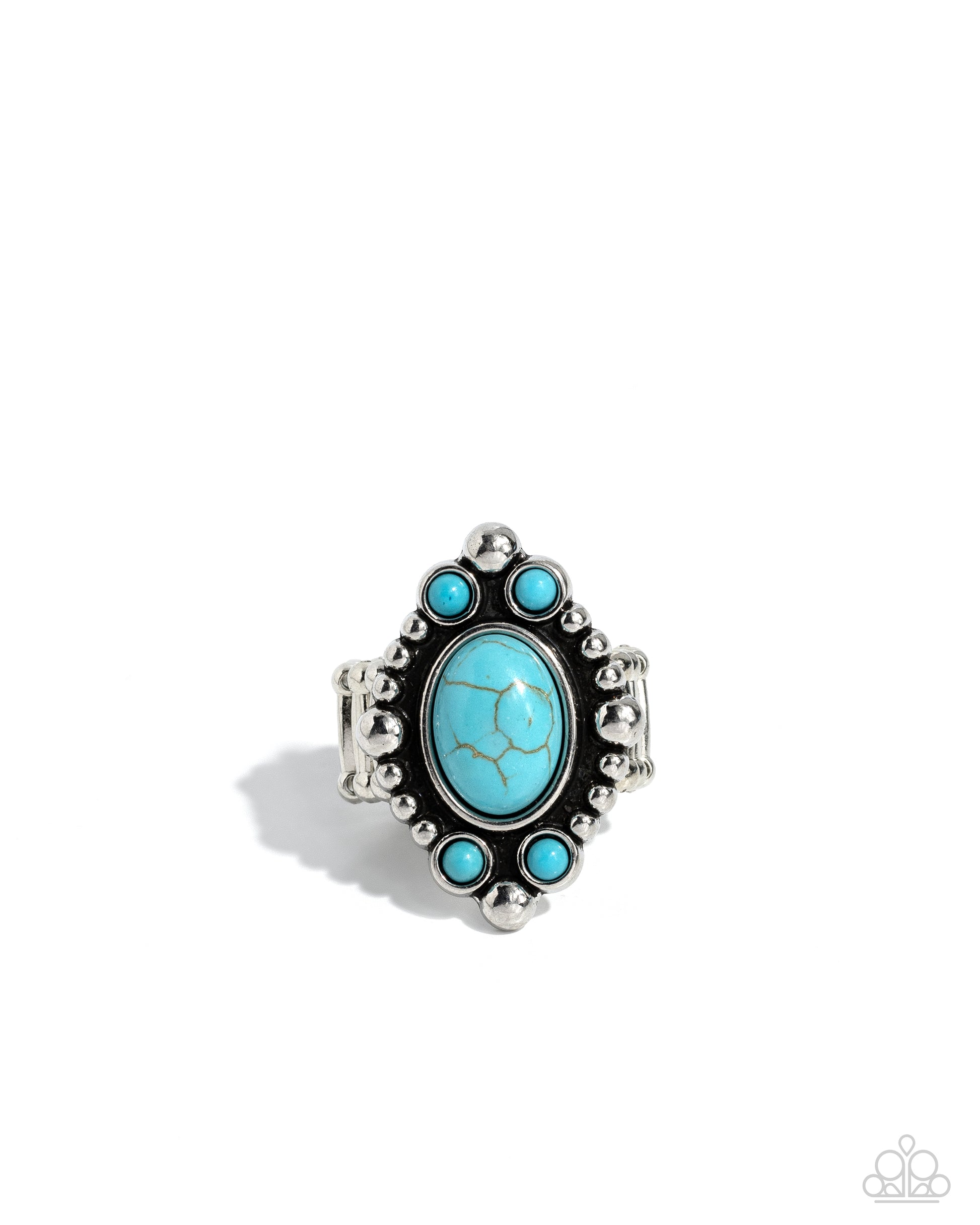 Cactus Corral - blue - Paparazzi ring