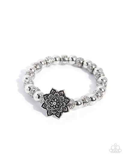 Calm and Collected - silver - Paparazzi bracelet