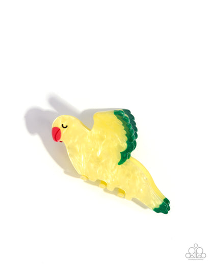 Canary Chic - yellow - Paparazzi hair clip