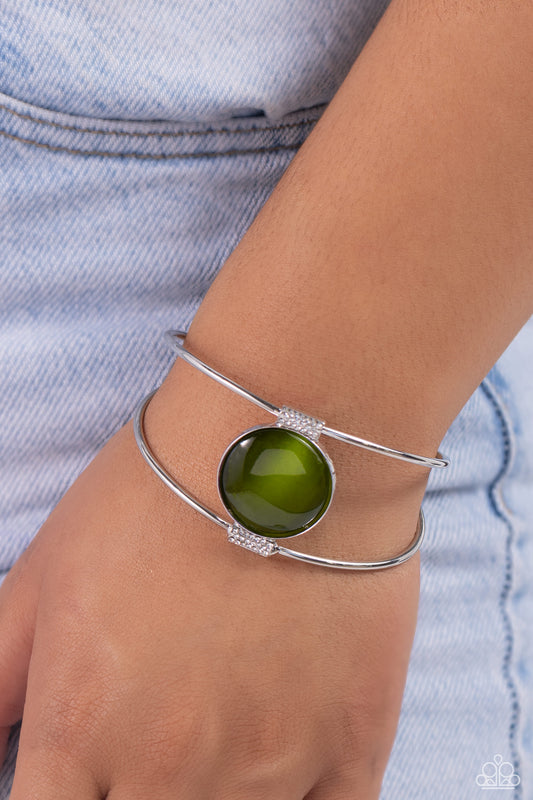 Candescent Cats Eye - green - Paparazzi bracelet