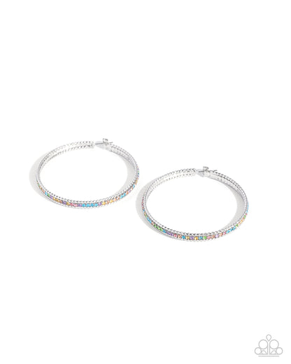 Candescent Collision - multi - Paparazzi earrings
