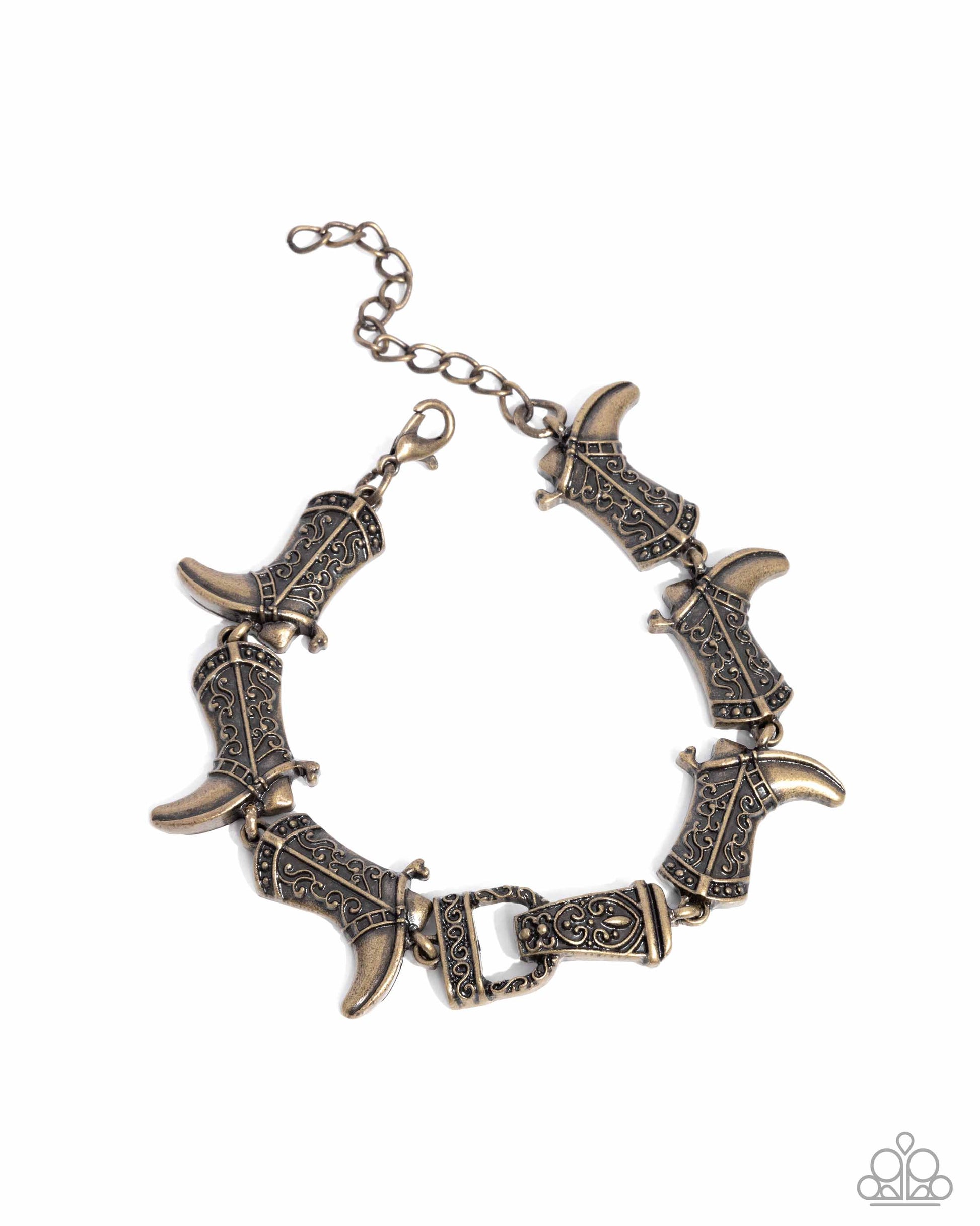 Candid Cowboy - brass - Paparazzi bracelet