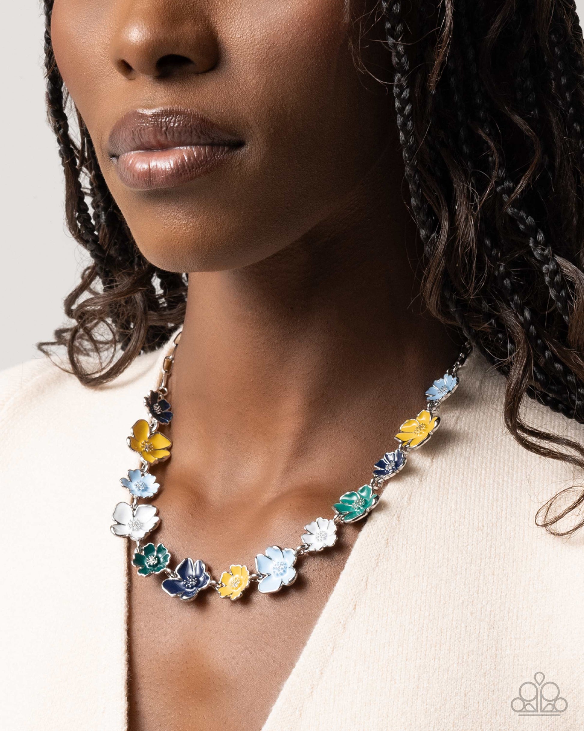 Candid Florals - blue - Paparazzi complete set