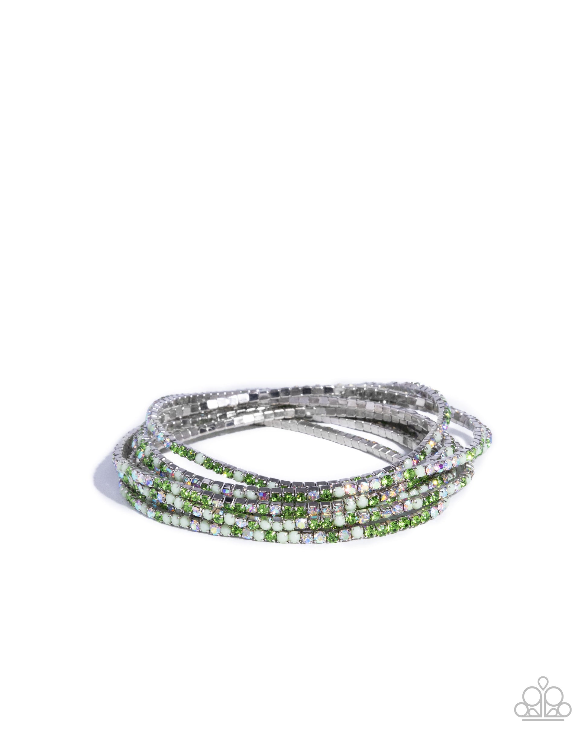 Candlelight Cascade - green - Paparazzi bracelet
