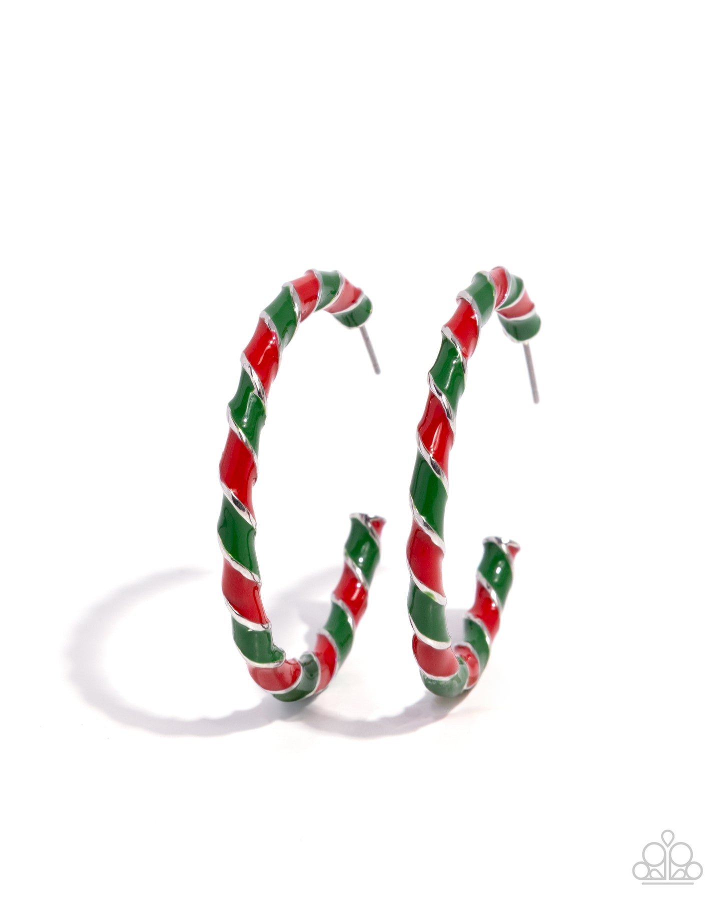 Candy Cane Lane - multi - Paparazzi earrings