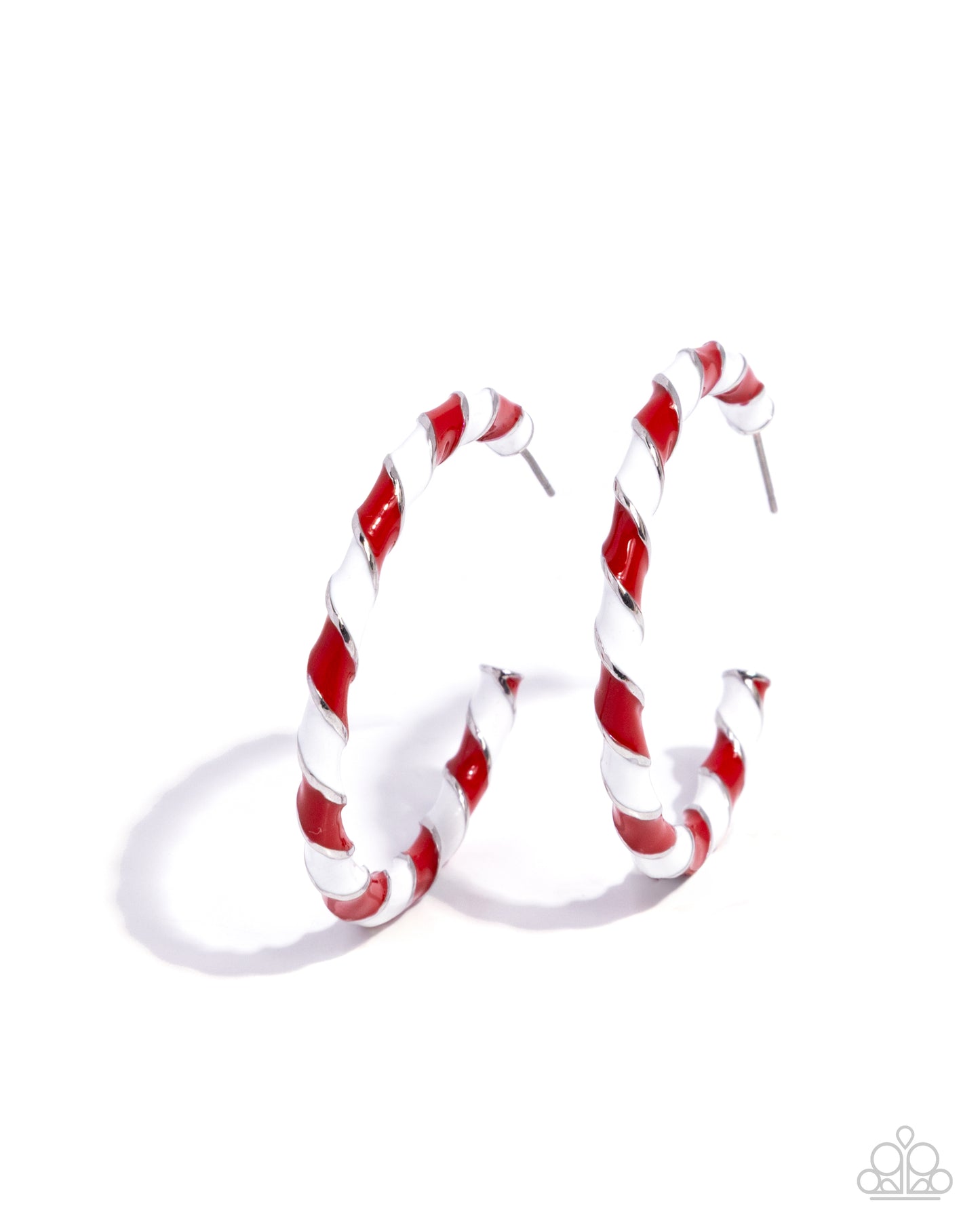 Candy Cane Lane - red - Paparazzi earrings