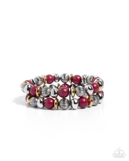 Canyon Call - red - Paparazzi bracelet