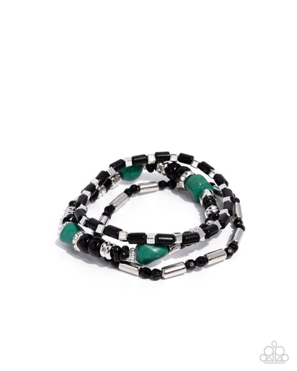 Canyon Caution - green - Paparazzi bracelet
