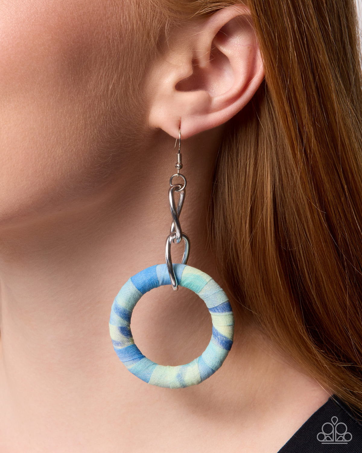 Capitol Color - blue - Paparazzi earrings