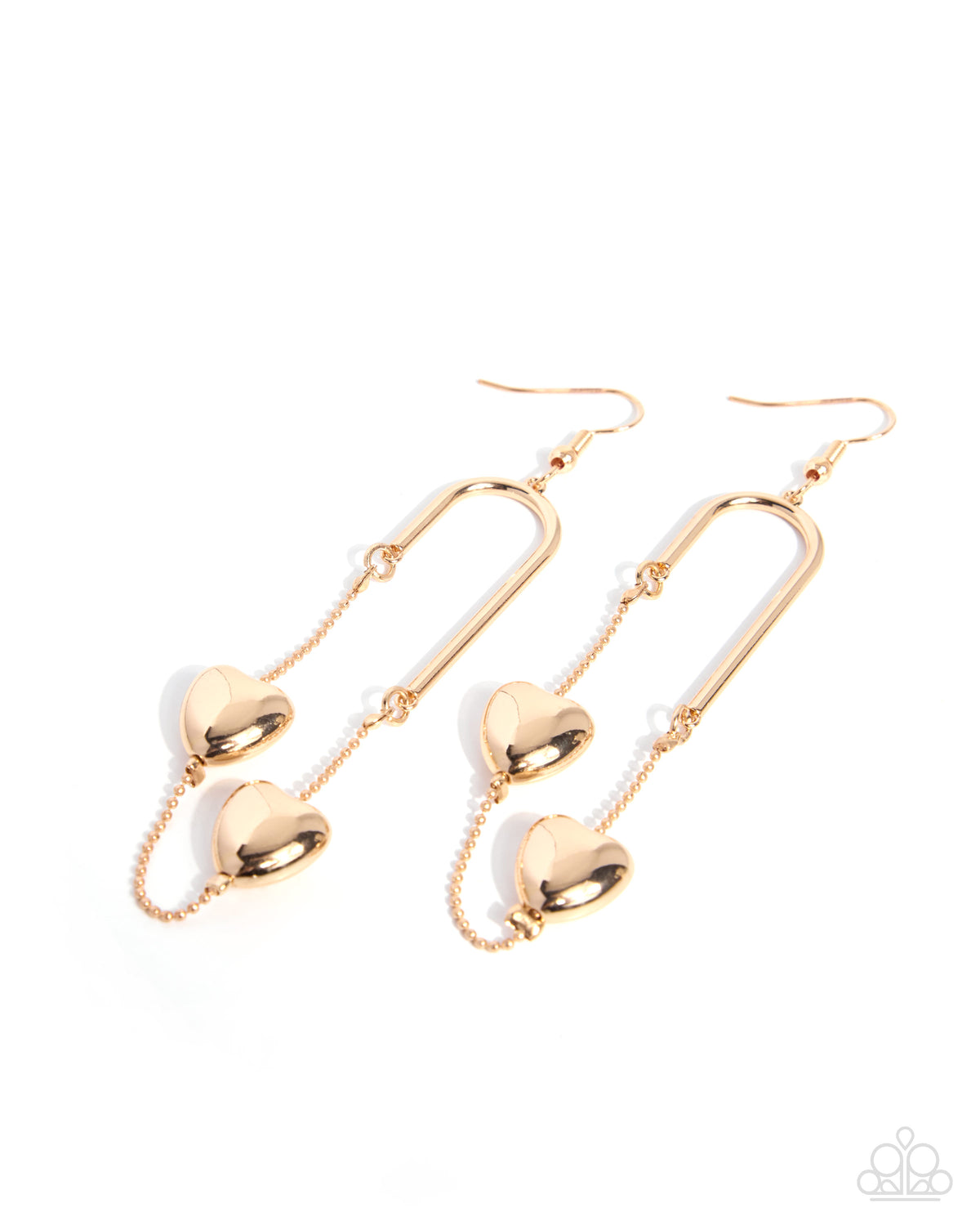Captivating Cascade - gold - Paparazzi earrings