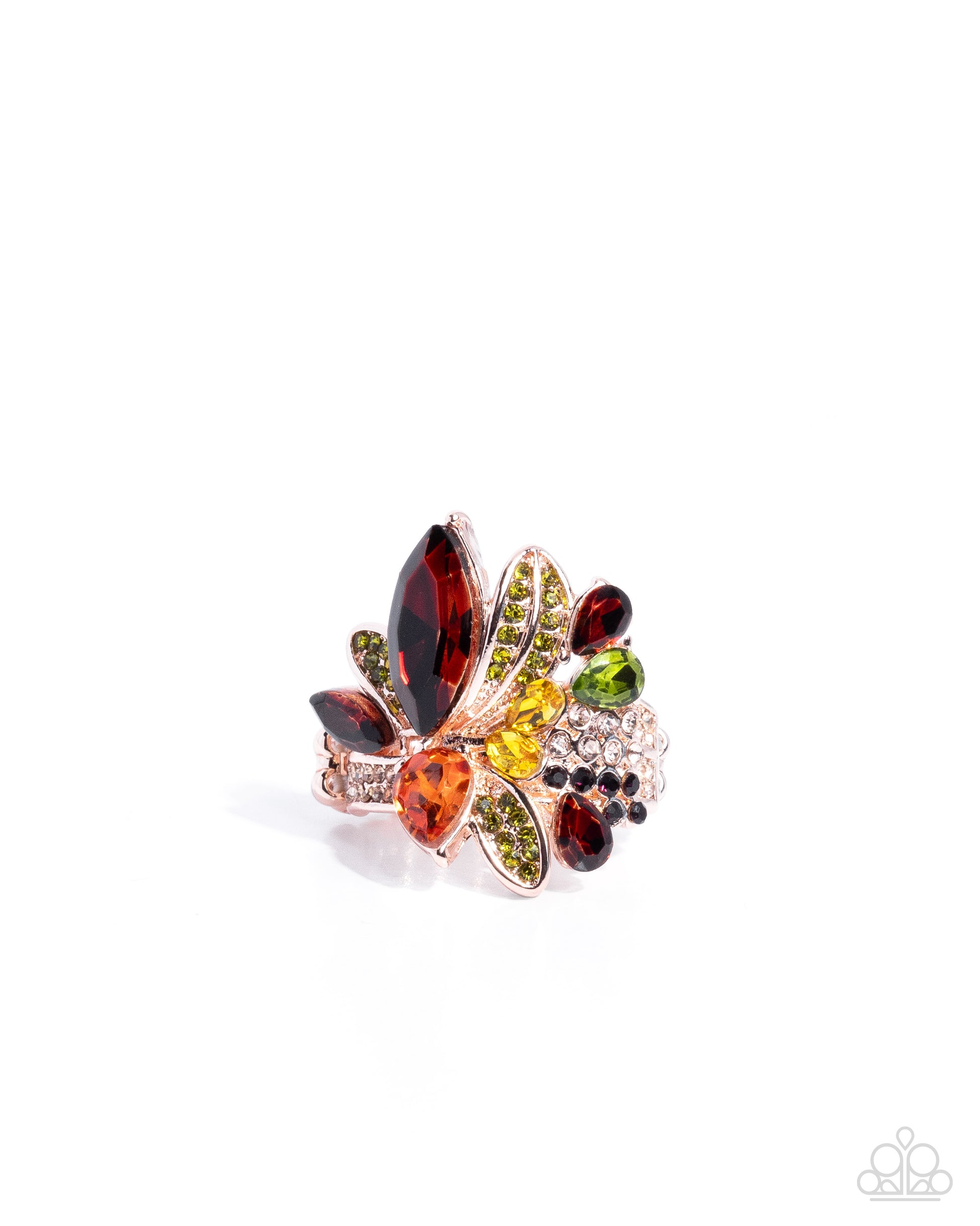 Captivating Cluster - rose gold - Paparazzi ring