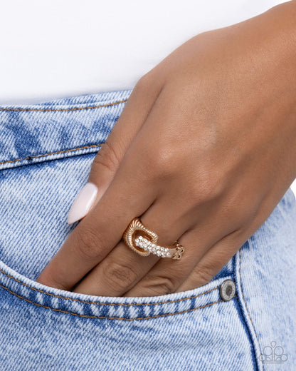 Captivating Confidence - gold - Paparazzi ring