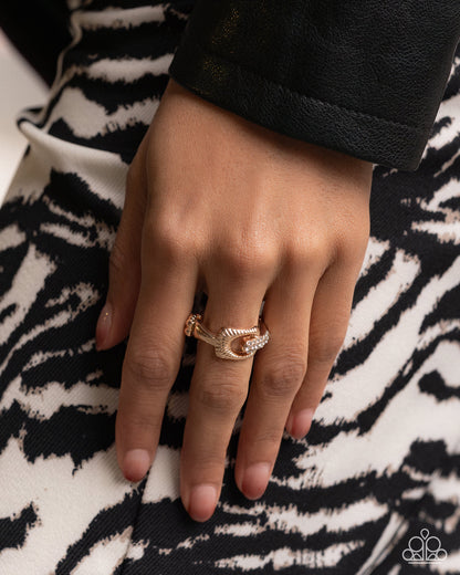 Captivating Confidence - gold - Paparazzi ring