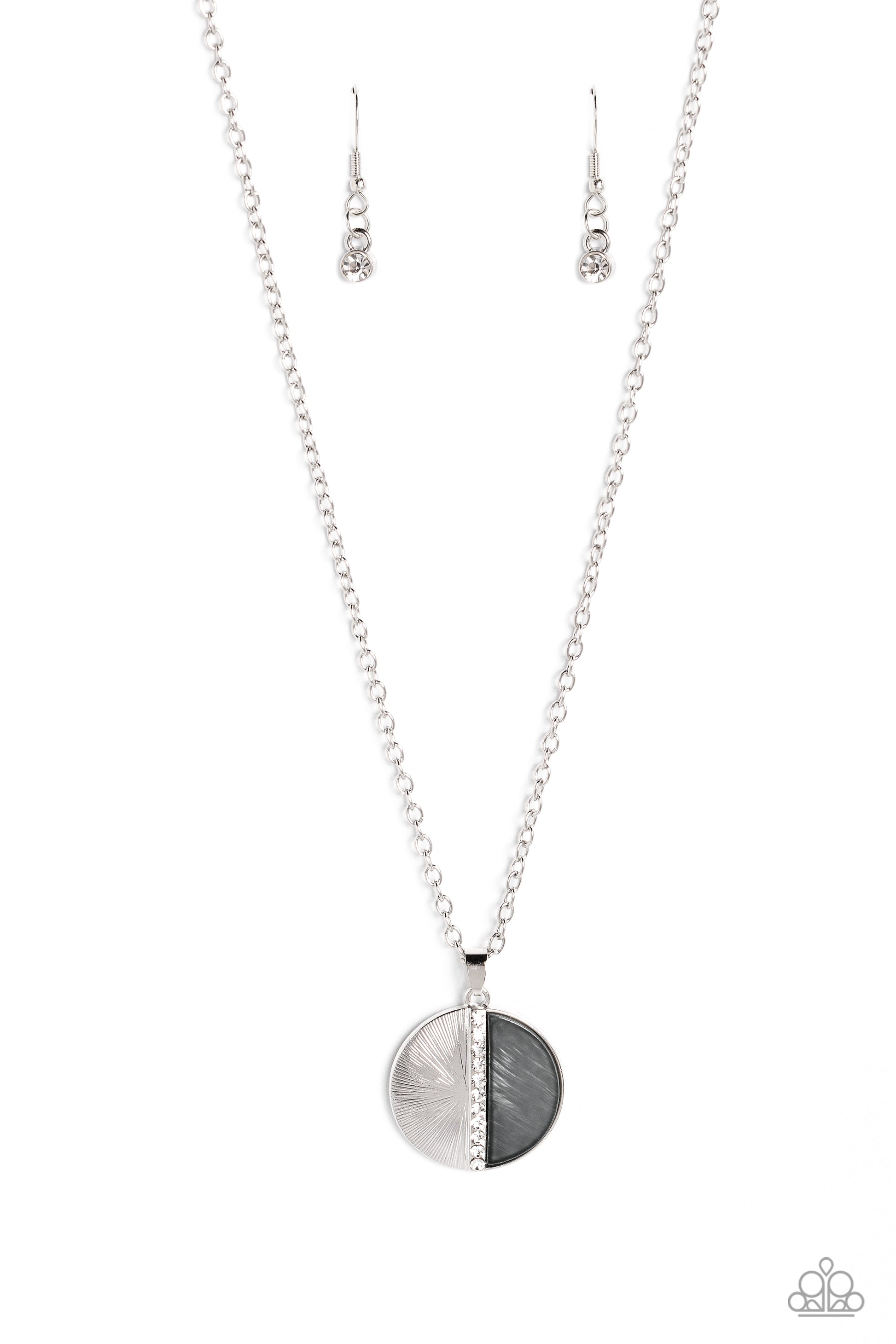 Captivating Contrast - silver - Paparazzi necklace