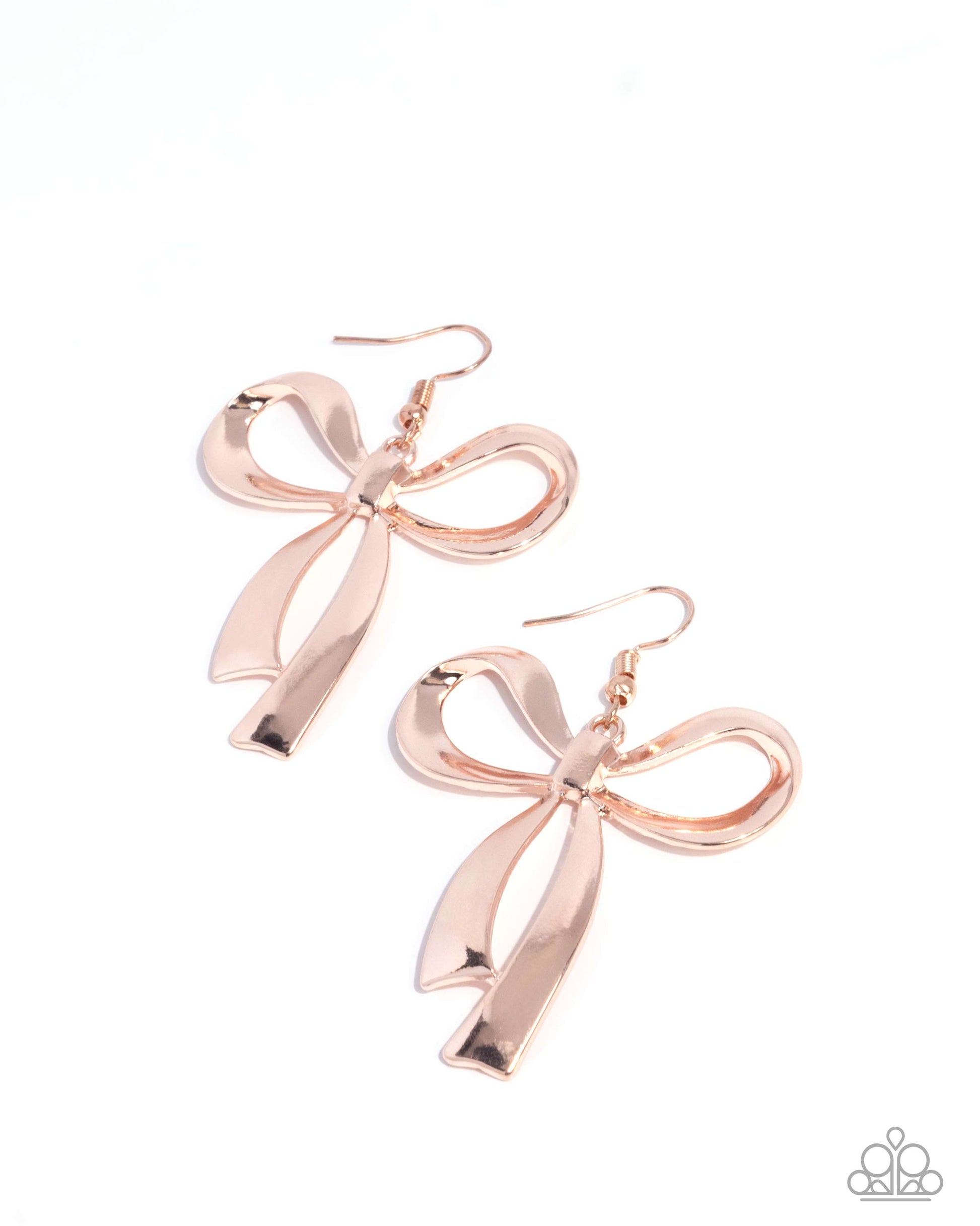 Captivating Coquette - rose gold - Paparazzi earrings