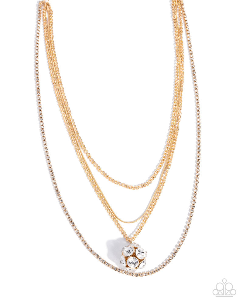 Captivating Construction - gold - Paparazzi necklace