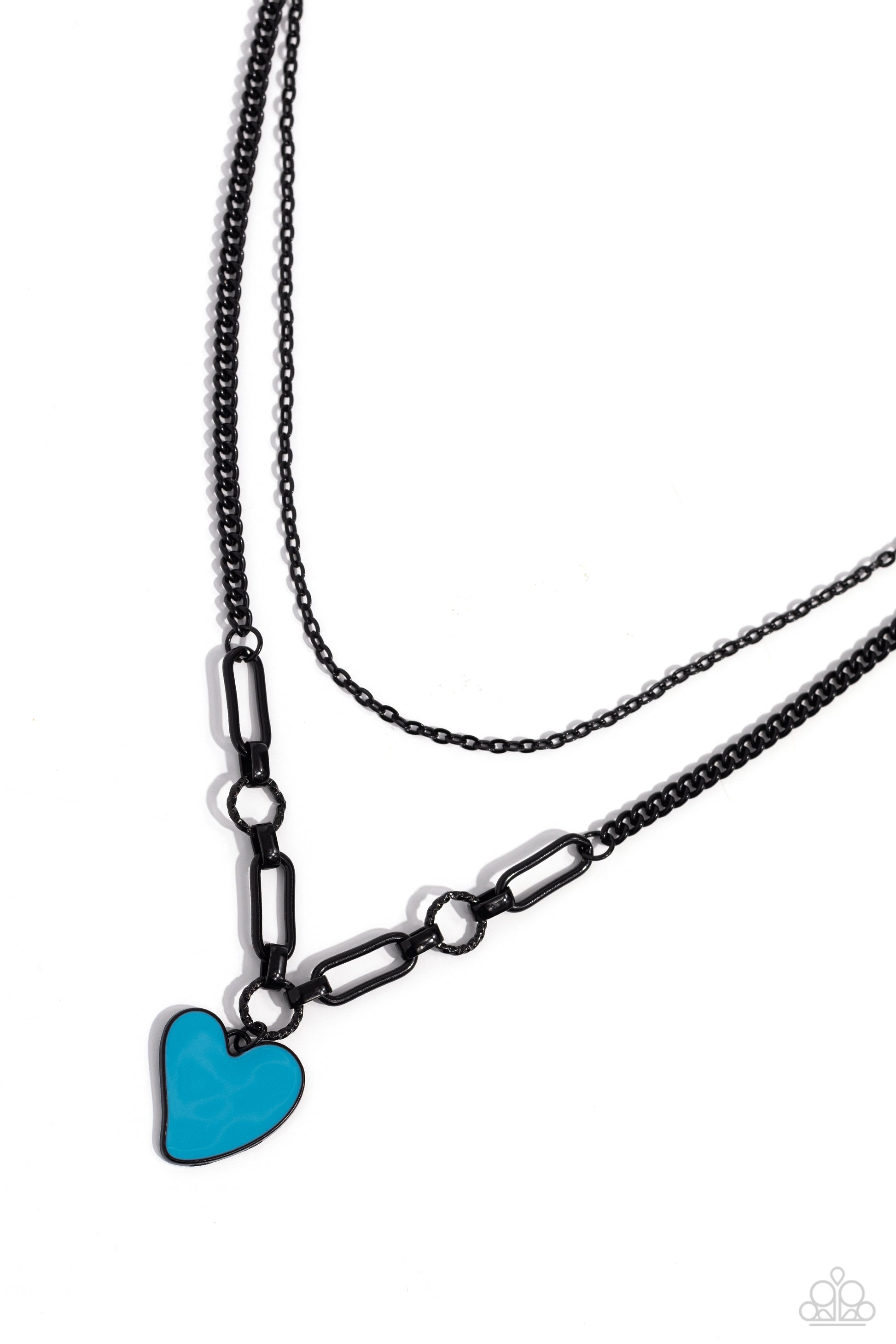 Carefree Confidence - blue - Paparazzi necklace