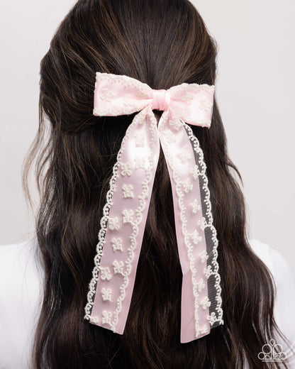 Carefree Coquette - pink - Paparazzi hair clip