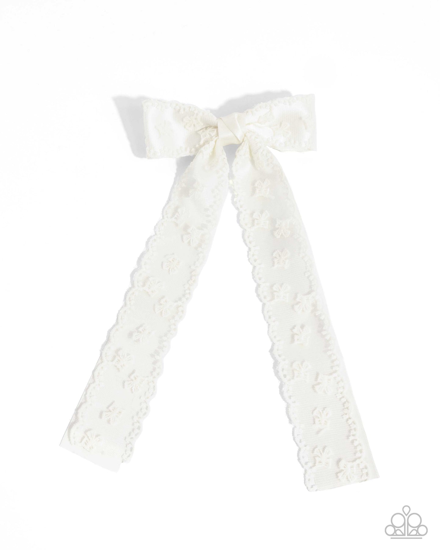 Carefree Coquette - white - Paparazzi hair clip