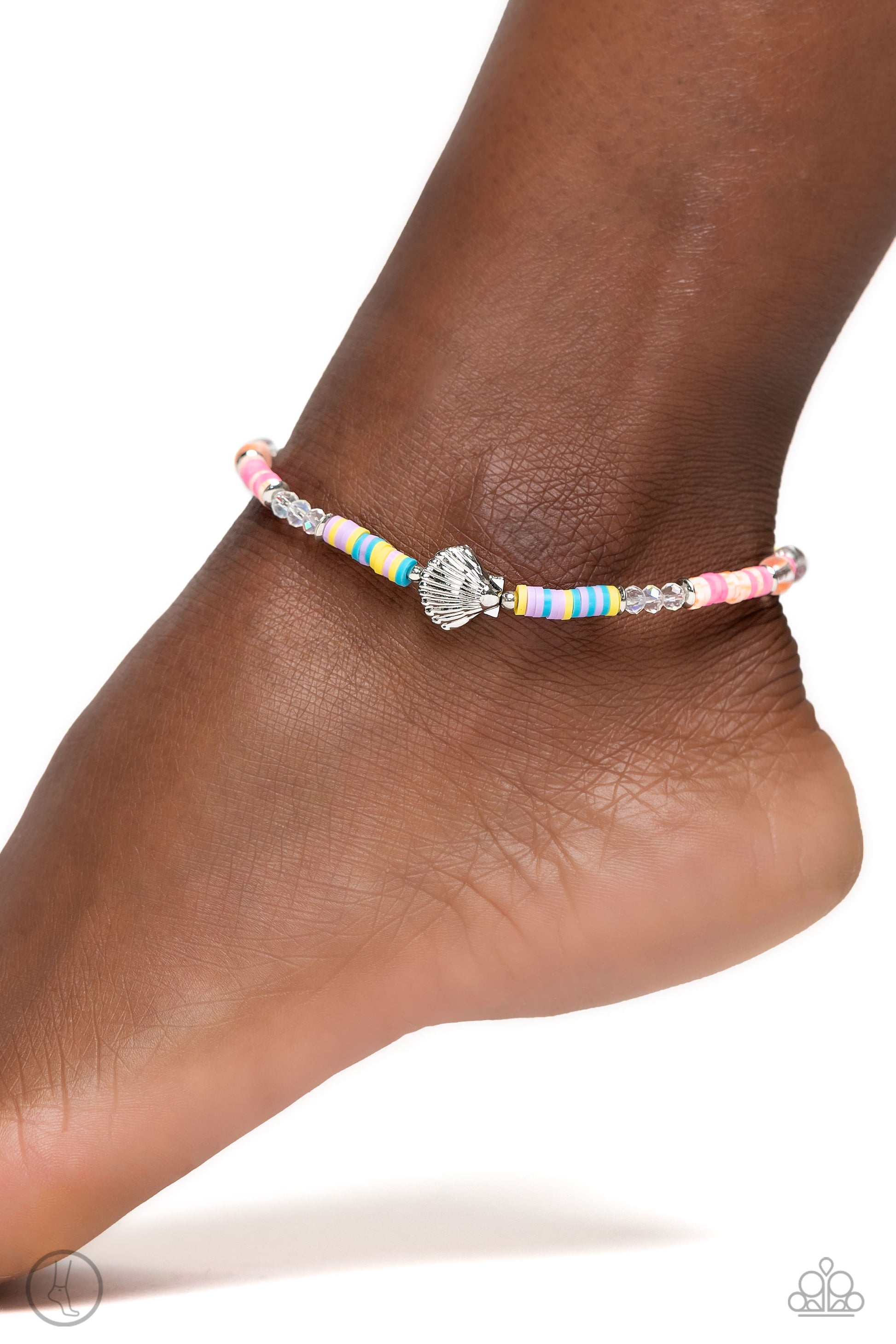 Carefree Coral - multi - Paparazzi anklet