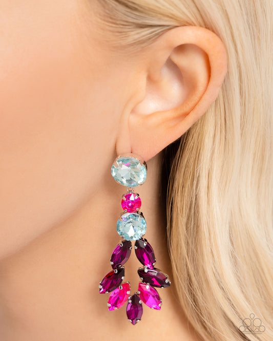 Cascading Cache - multi - Paparazzi earrings