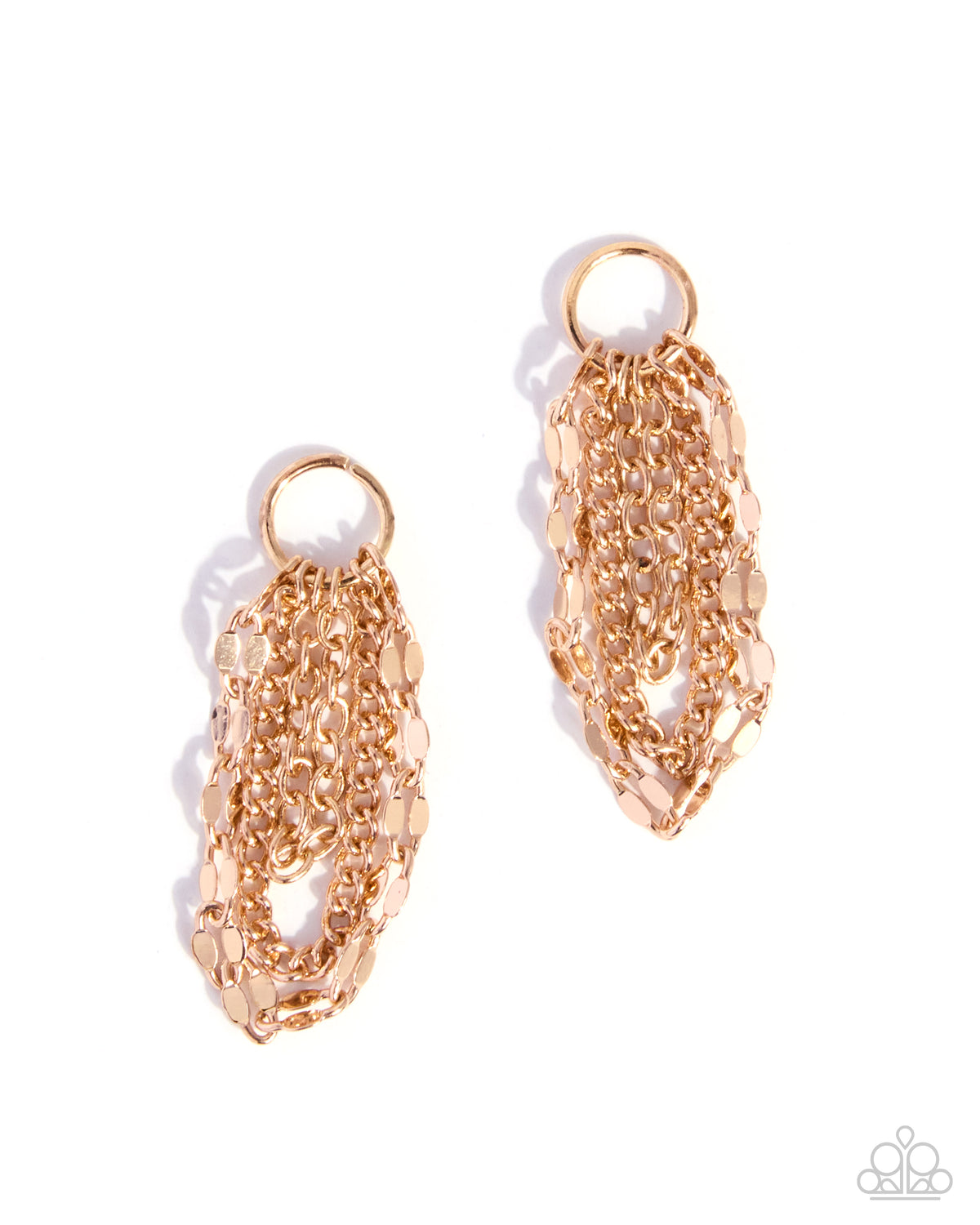 Cascading Call - gold - Paparazzi earring charms