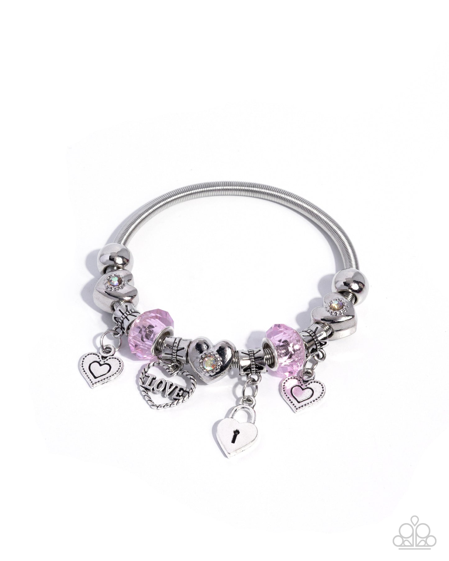 Cascading Cupid - pink - Paparazzi bracelet