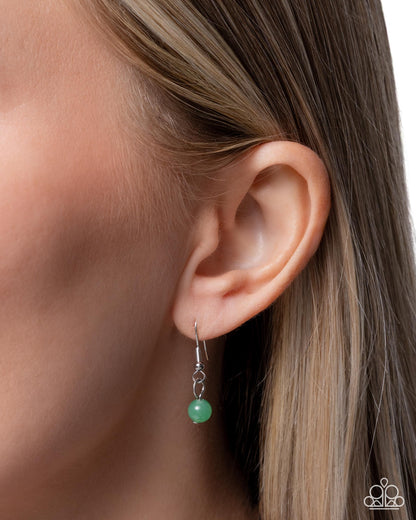 Casting a SHELL - green - Paparazzi necklace