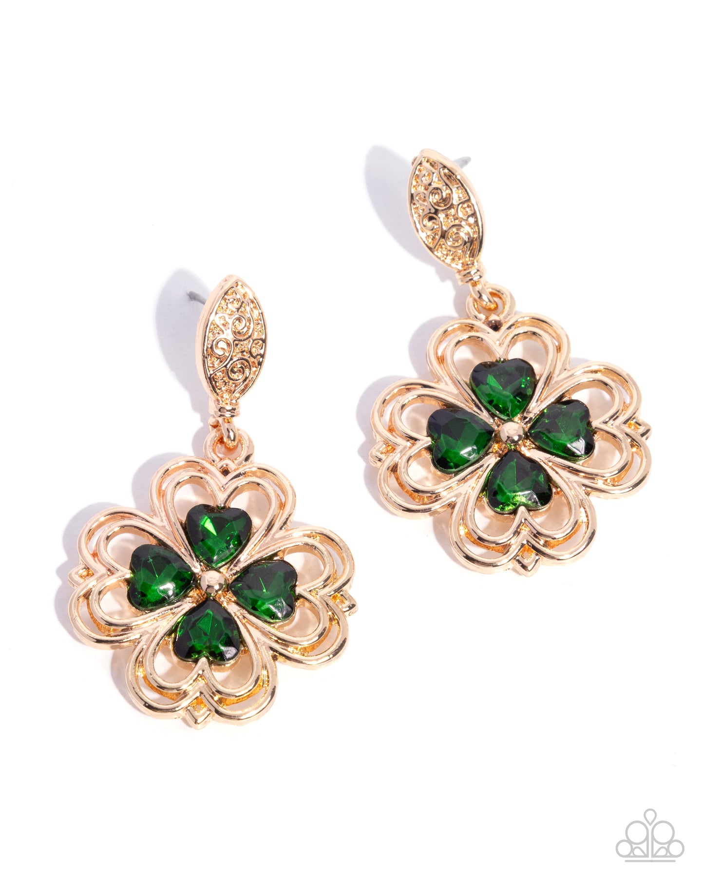Casual Clover - green - Paparazzi earrings