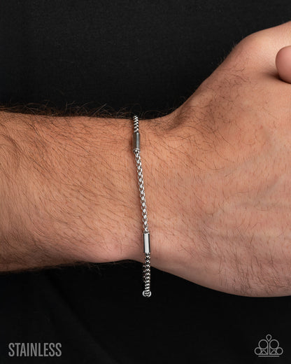 Casual Comeback - silver - Paparazzi MENS complete set