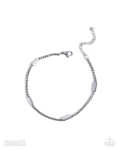 Casual Comeback - silver - Paparazzi MENS complete set