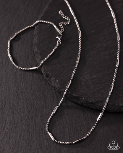 Casual Comeback - silver - Paparazzi MENS complete set