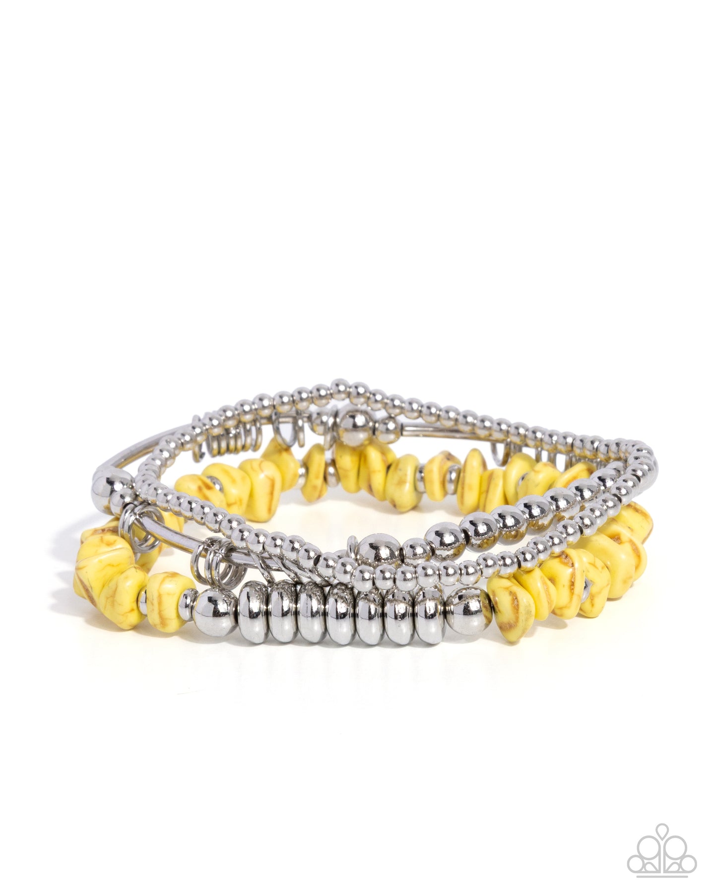 Casually Chiseled - yellow - Paparazzi bracelet