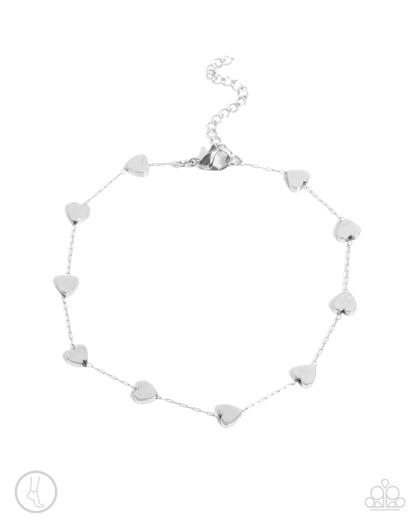 Catch My Breath - silver - Paparazzi anklet