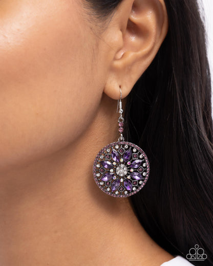 Cathedral Chic - purple - Paparazzi earrings