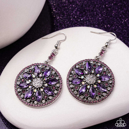 Cathedral Chic - purple - Paparazzi earrings