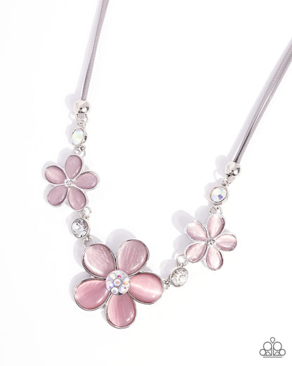 Cats Eye Calm - pink - Paparazzi necklace