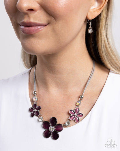 Cats Eye Calm - purple - Paparazzi necklace