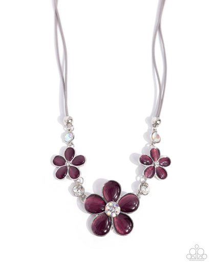 Cats Eye Calm - purple - Paparazzi necklace