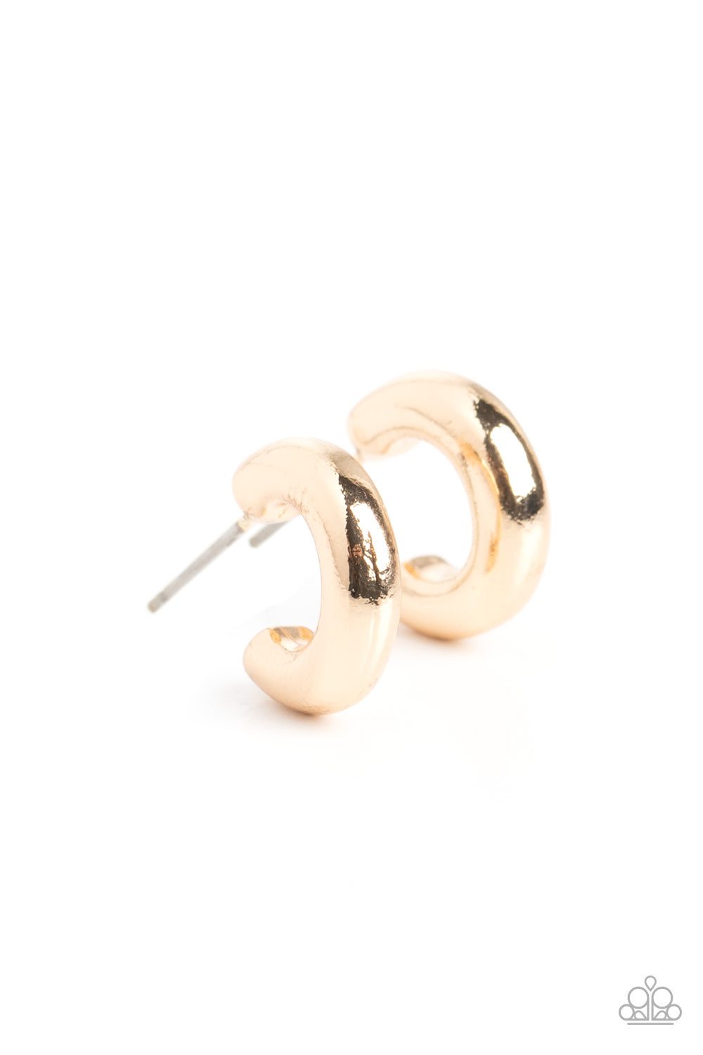 Catwalk Curls - gold - Paparazzi earrings