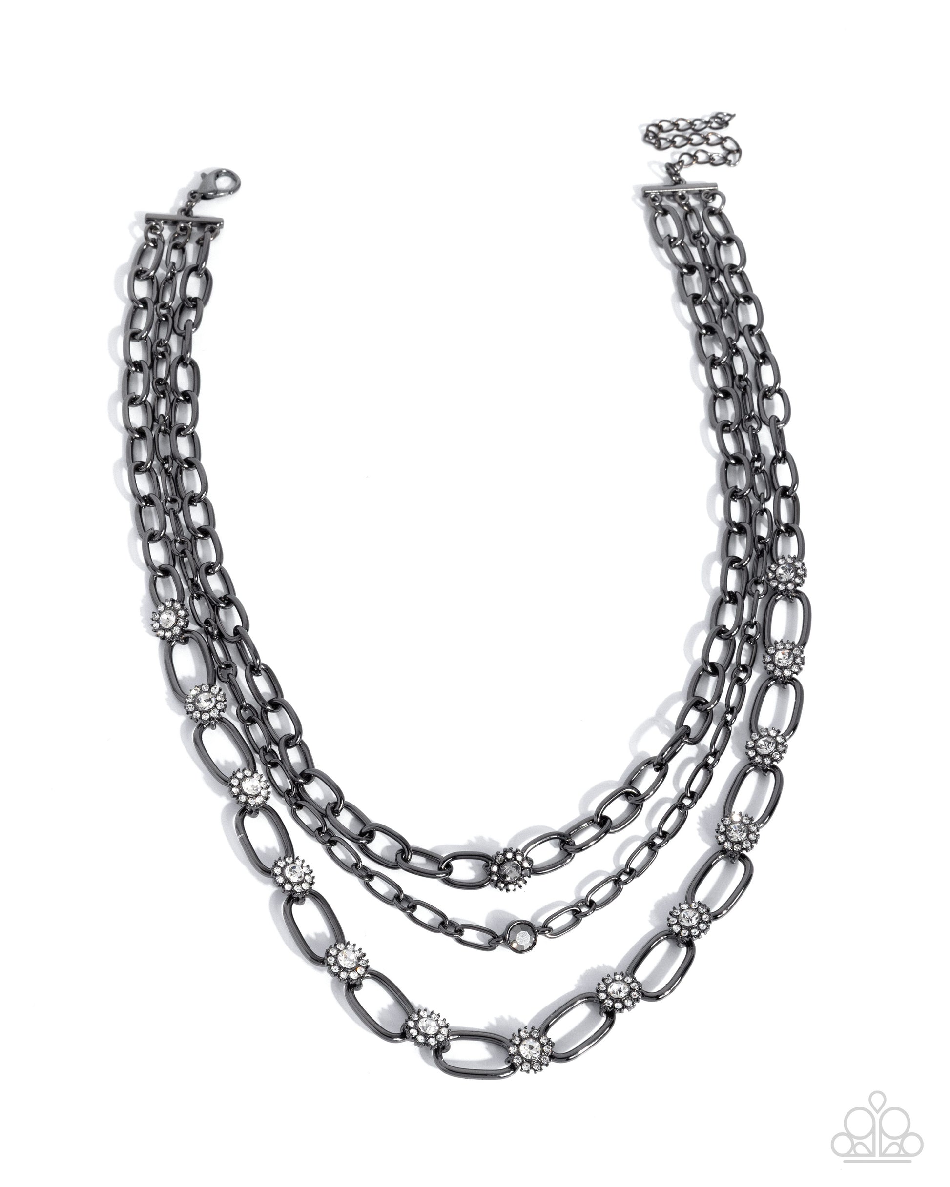 Ceaseless Confidence - black - Paparazzi necklace