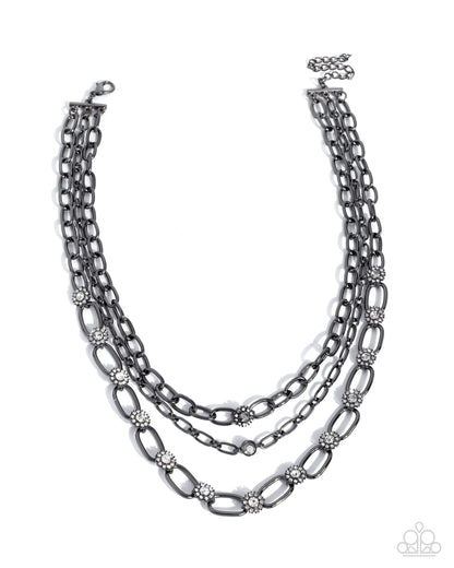 Ceaseless Confidence - black - Paparazzi necklace