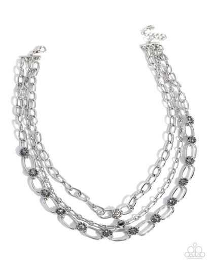 Ceaseless Confidence - silver - Paparazzi necklace