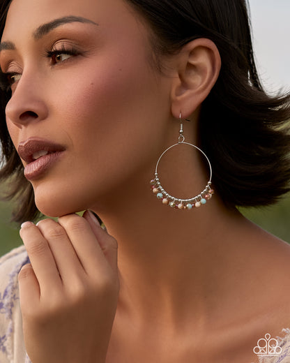 Celebratory Chassé - orange - Paparazzi earrings